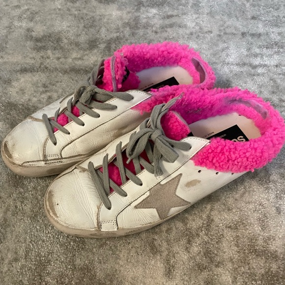 Golden Goose sabot mule with fur - Picture 1 of 9